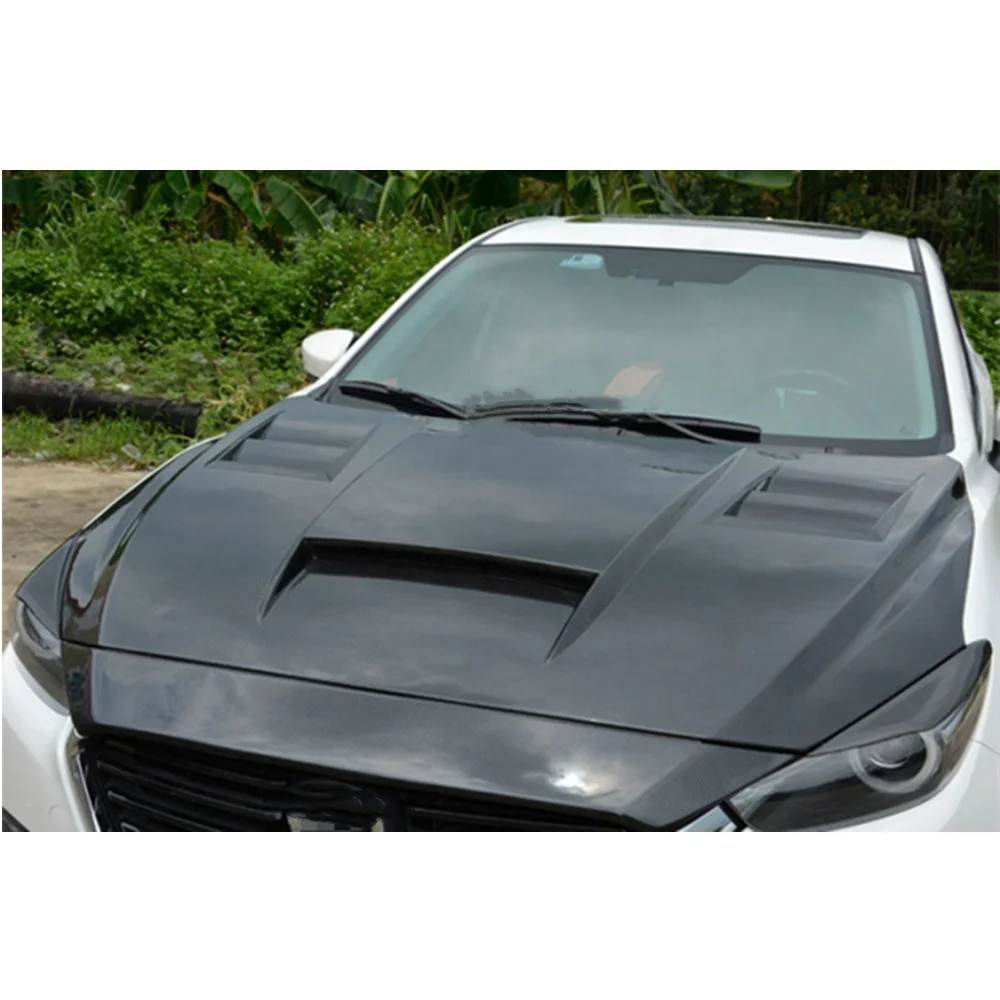 

2025 new Carbon Fiber Front Bonnet Fit for Mazda 3 Axela 2014-2019 DD Style High Quality Hood Engine Cover