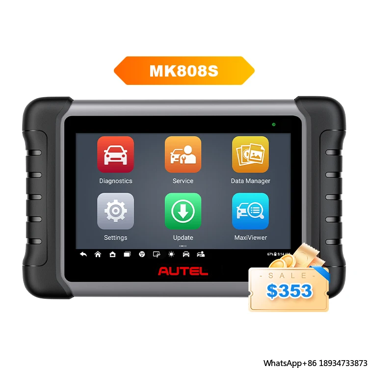 Original Autel Mk808s Mk808 mk 808 Mk808k Bt Maxim Automotriz Car Ecu Coding Vehicle Code Service Obd2 Scanner Diagnostic Tool