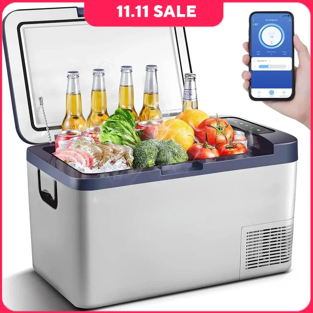 

Refrigerator with Wifi App Control, Car Refrigerator, Energy Saving & Low Noise, Strong Compressor, Portable Refrigerator