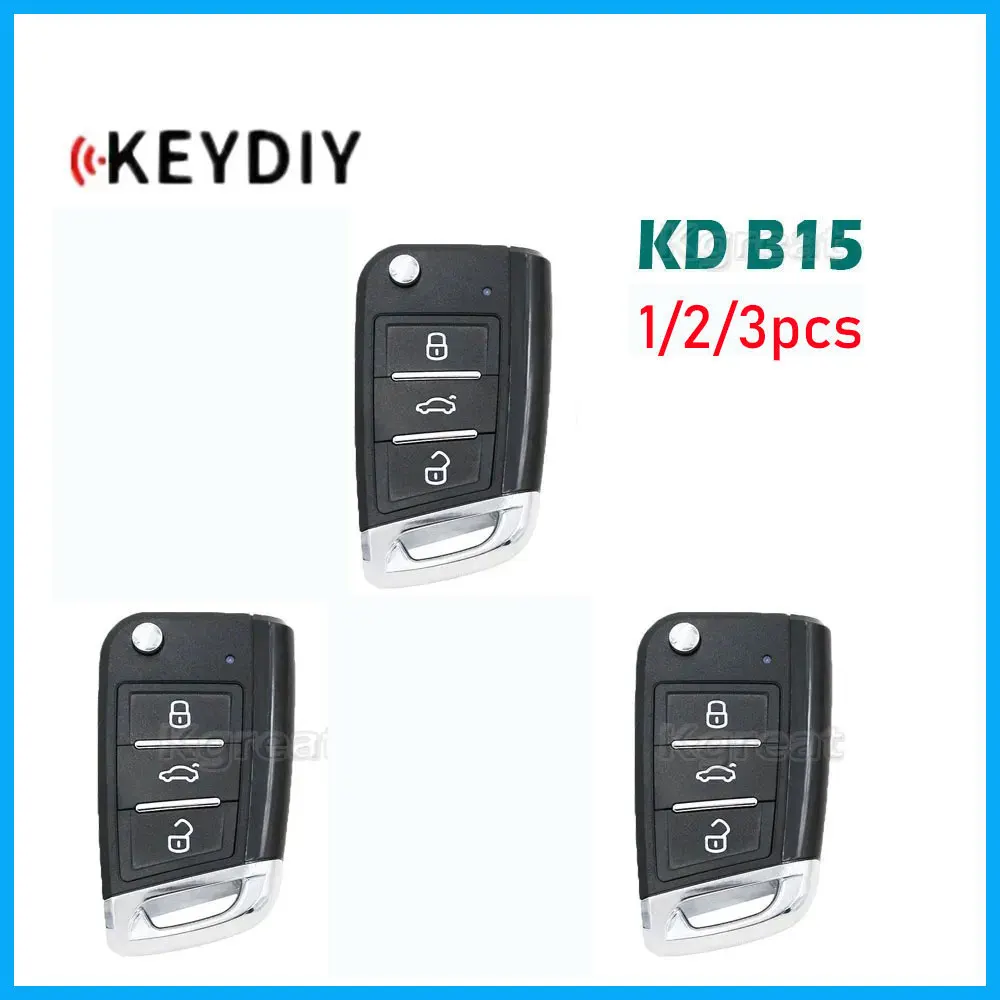 

1/2/3pcs KD B15 Universal Remote Key 3 Buttons for Volkswagen Style Keydiy B Car Key for KD900 Kd-x2 KD Mini Key Programmer