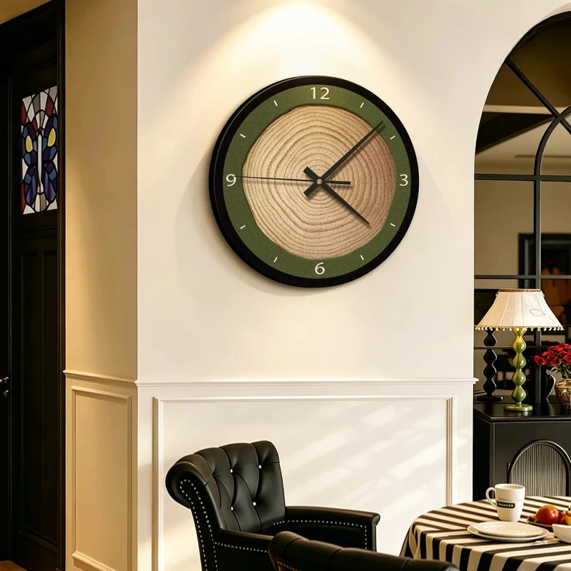 Round Modern Wall Clocks Living Room Aesthetic Luxury Korean Wall Watch Minimalist Design Reloj De Pared Ornaments Home Decor