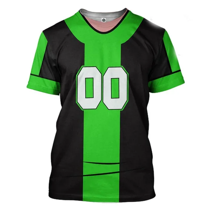 Anime Omnitrix Ben10 Cosplay Sport Schnelltrocknend Atmungsaktiv 3D-gedrucktes Herren-T-Shirt Street Fashion Harajuku Y2K Kinder-Kurzarmshirt – Detail 8
