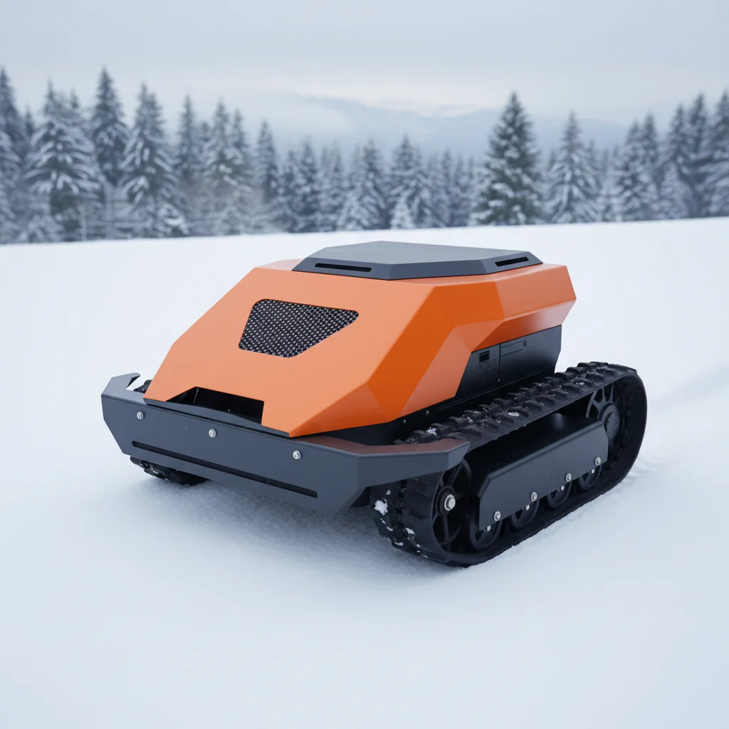 

Heavy-Duty Tracked Remote Control Lawn Mower Cordless GPS For Rough Terrain Farm Garden Commercial