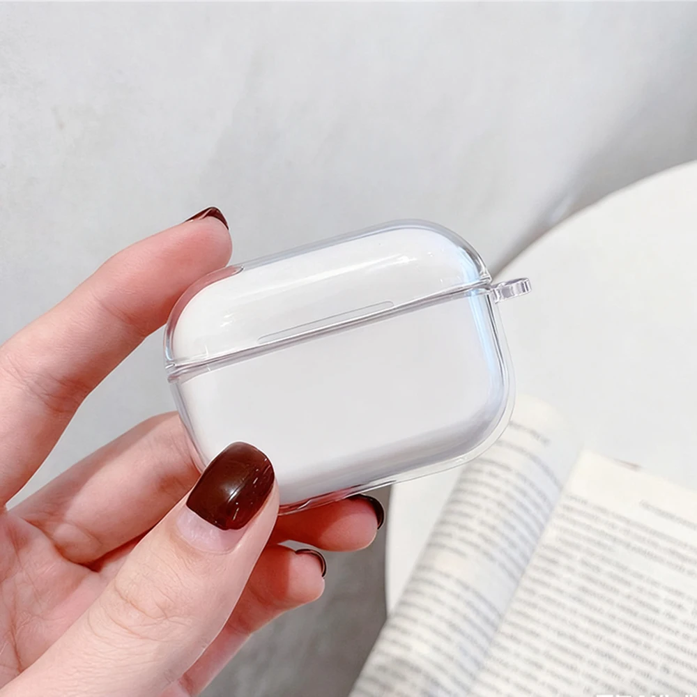 Klare, weiche TPU-Kopfhörerhülle für Airpods Pro 3 Pro 2 Pro, stoßfest für Airpods 4 3 2 1, Bluetooth Wireless Kopfhörerhülle, einfarbig – Detail 12