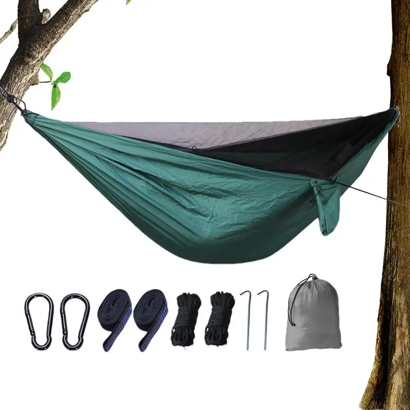 

Hammock For Camping Breathable Mesh Travel Hammock Carabiner Included Parachute Hammock Camping Hammock Tarp Foldable Hammock