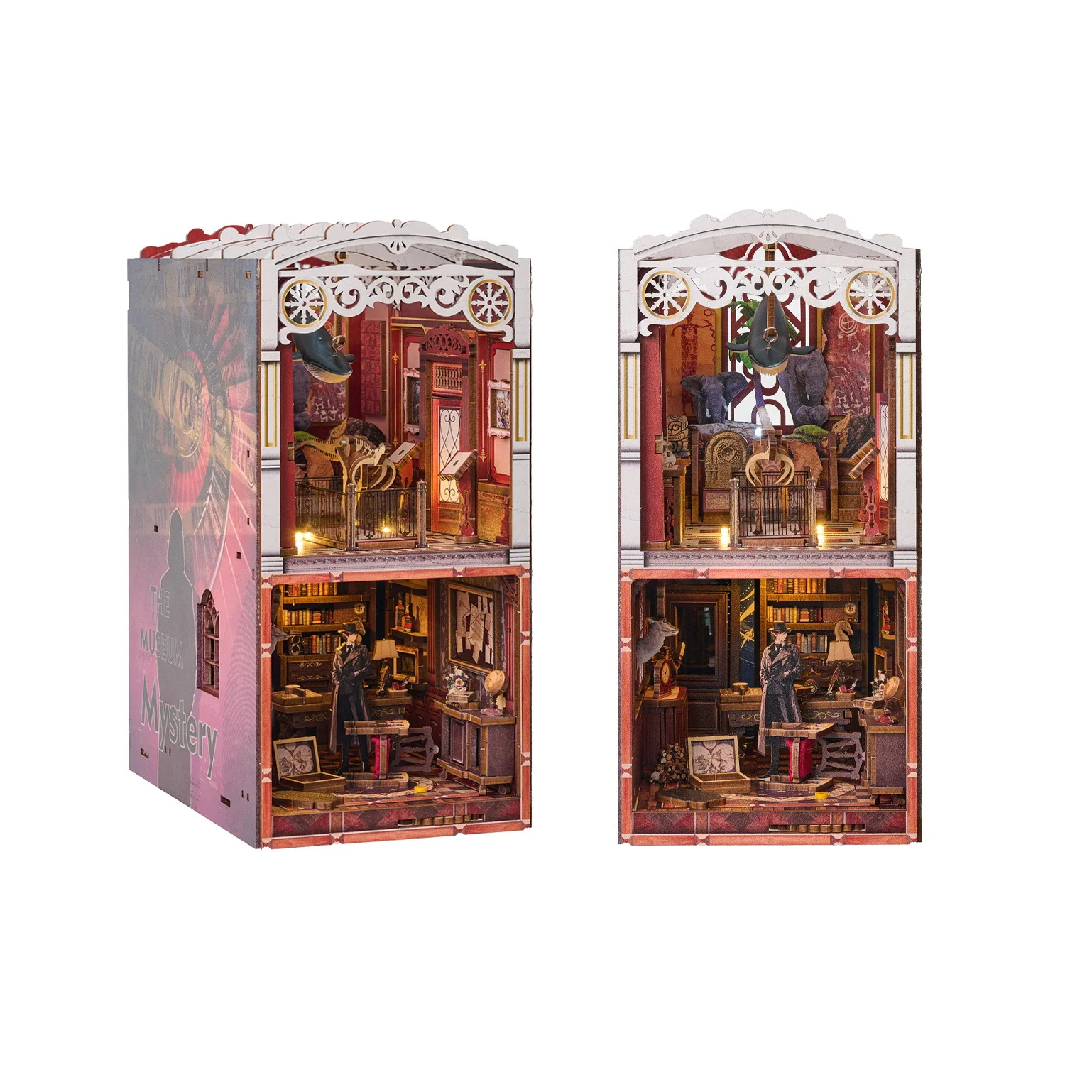 

Детективная тайна, подставка для книг «сделай сам», 3D модель головоломки, сборка, кукольный домик, музейный подарок на день рождения, Рождество