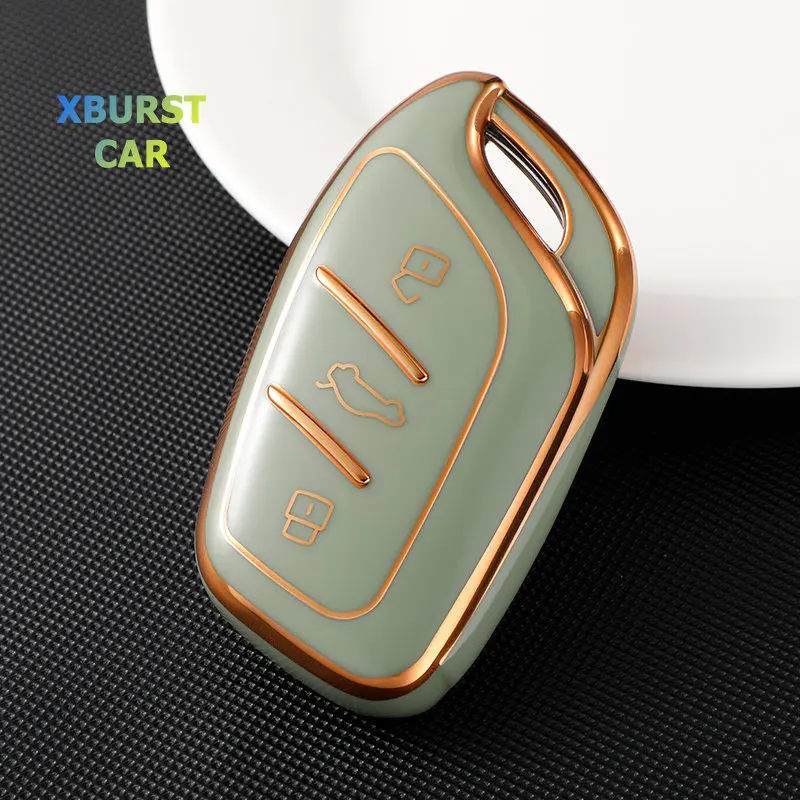 TPU Key Cover Case Keyring Shell Fob Keychain Holder for Roewe RX3 RX8 ERX5 RX5 I6 I5 MG4 MG5 MG6 MG ZS EV HS EHS ZX GT