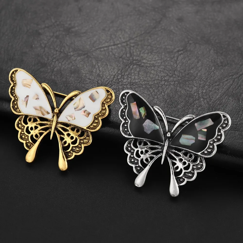 New Trend Europe and The United States High-Quality Exquisite Metal Butterfly Corsage Suit Shirt Brooch Collar Pin Wholesale image 2