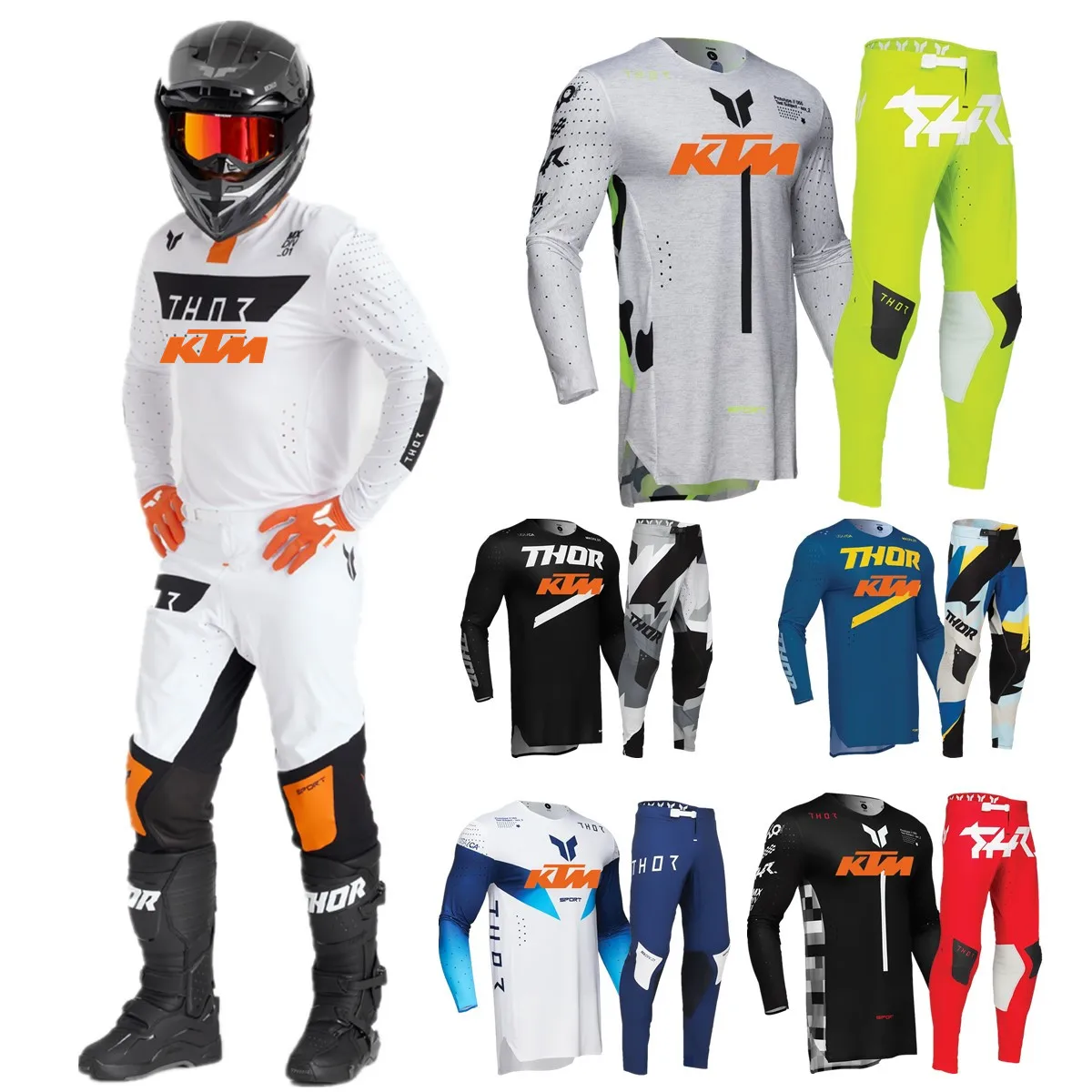 2025 KTM Gear Set Moto Dirt Bike Jersey Set Motocross Kit Off Road Motorcycle Power Wear