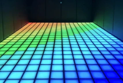 Jumping Grid Battle Game LED Interactive Floor Tiles, Playable LED Interactive Dance Floor for Indoor Mall Sports Game Rooms