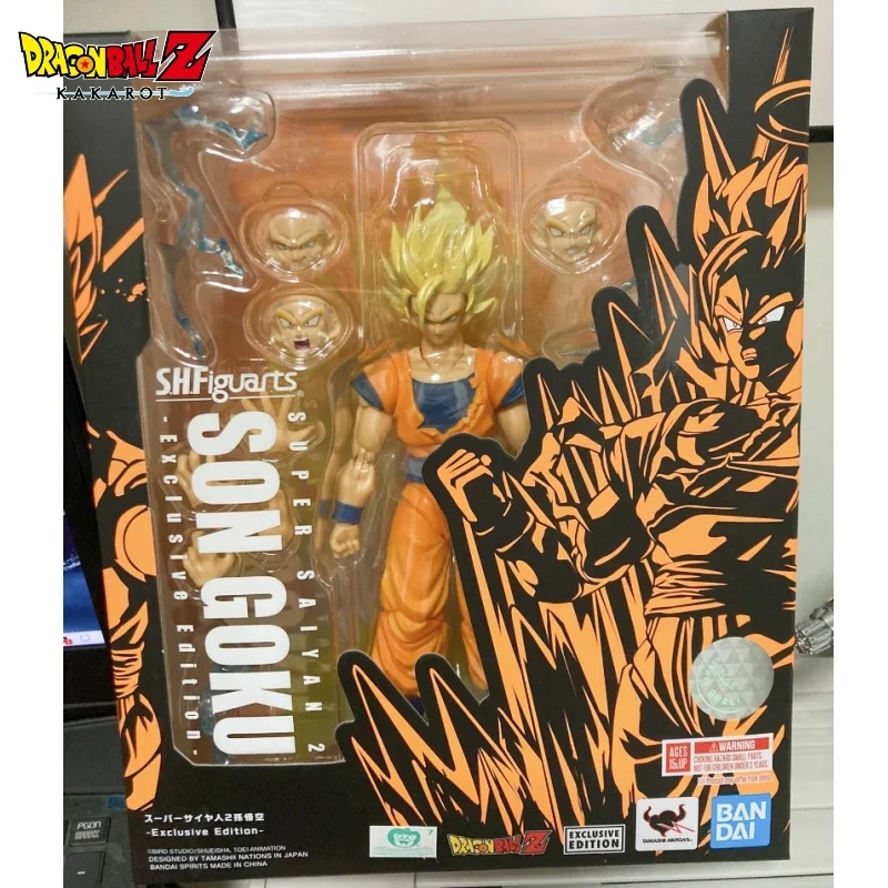 

Оригинальный BANDAI PB LIMITED 1/12 SHF Super SAIYAN 2 шфигейты Драконий жемчуг DBZ Action Набор фигурок, модель Gift