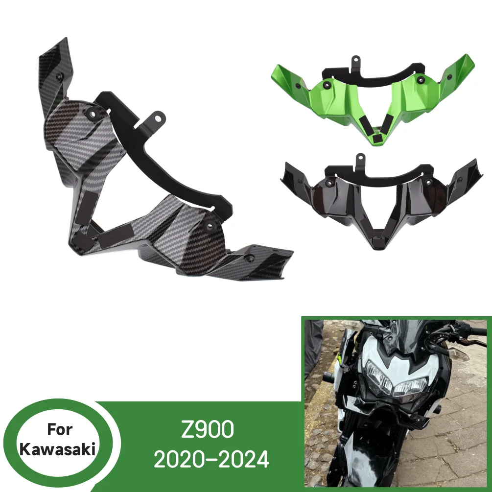 

Z900 Beak Nose Cone Extension Cover For Kawasaki Z 900 2020-2024 2023 2022 Motorcycle Front Downforce Naked Forntal Spoilers