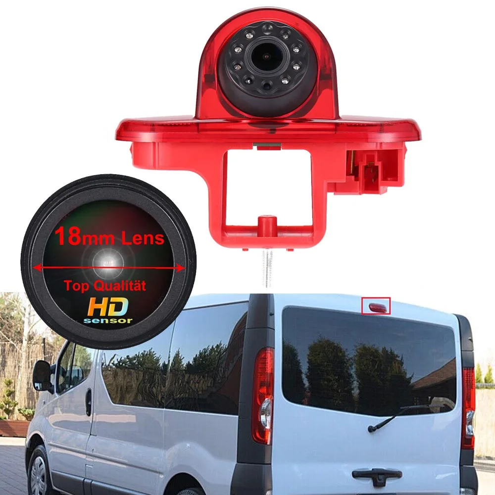 

HD car reverse camera for Nissan Primastar Diesel Petrol Chassis Bus FWD X83 CAIXA 2001-2014 brake stop lamp light