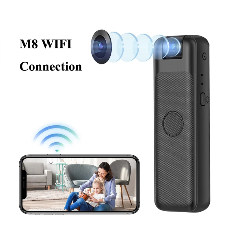 

M8 1080P Body WIFI Camera Police Recorder Bodycam Chest Camera CCTV Security Surveillance Camcorder Remotely Watching Via APP