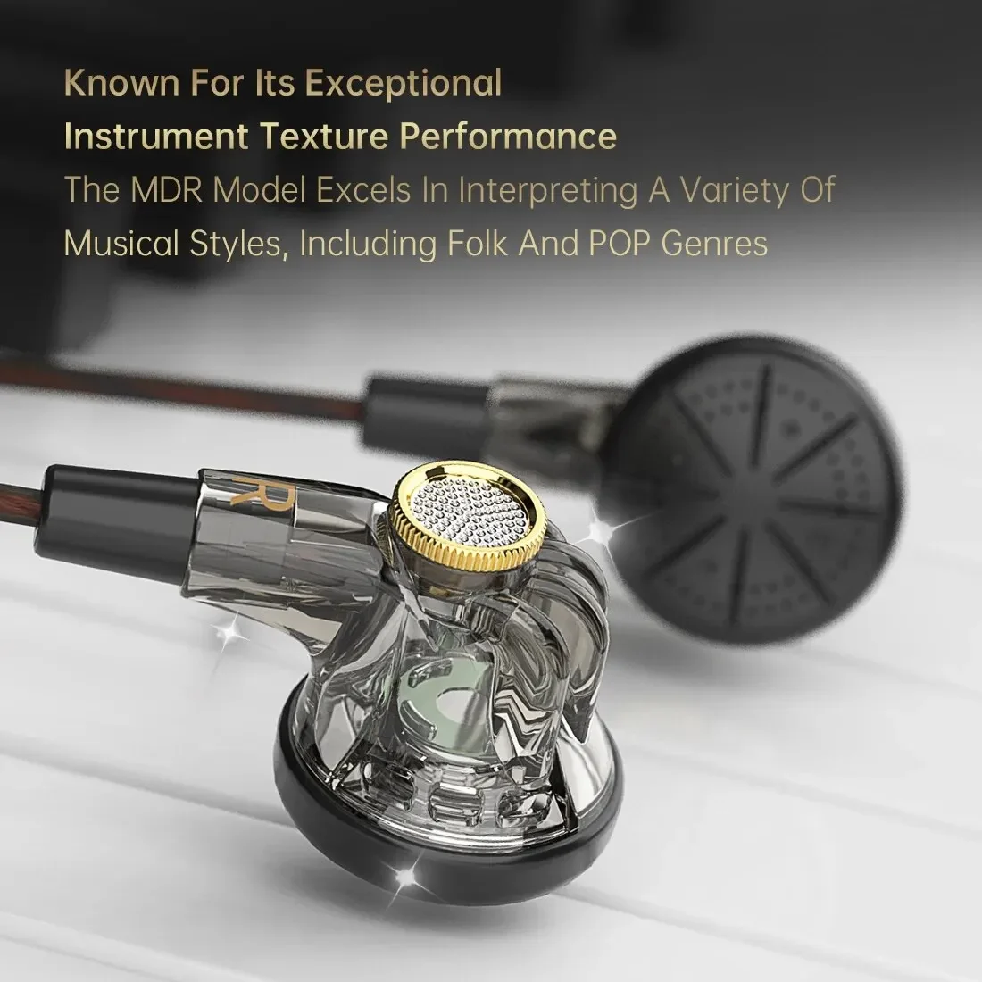 QKZ MDR سماعات رأس مسطحة 16 مللي متر كبيرة ديناميكية HIFI باس سماعات أذن رياضية سماعات أذن سلكية للموسيقى 3.5 مللي متر AUX سماعة داخل الأذن مع ميكروفون