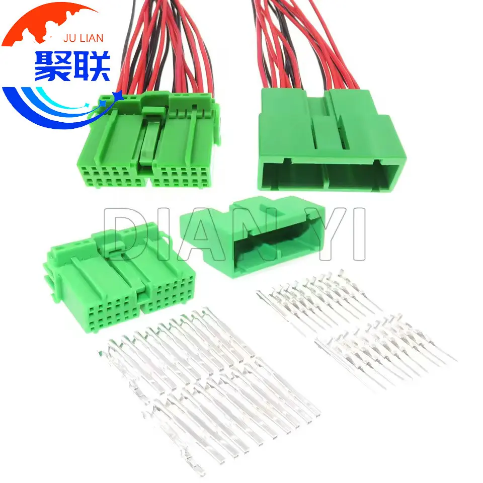 1Set 22Pin IL-AG5-22P-D3C1 IL-AG5-22S-D3C1 Auto Instrument Electric Wire Plug AC Assembly Auto Male Female Sockets For Honda