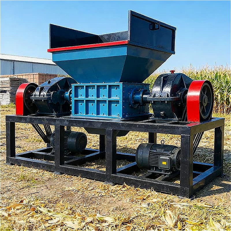 Aluminum Shredder Industrial Shredder Double-Shaft Non Ferrous Metal Processor Cans Aluminum Profiles Engine Blocks Scrap Custom