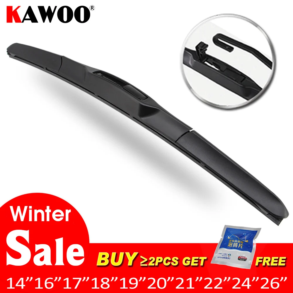 Universal U Hook Windshield Wiper Blades 14-26 Inches