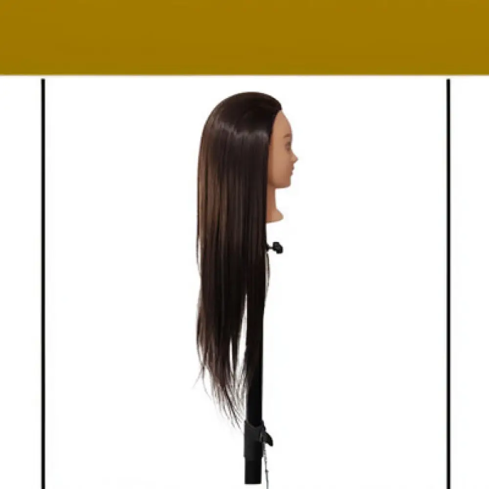 Professional Training Mannequin Head For SiHua 26 Inch Synthetic Hair Styling Tool For Braiding Cutting Salon