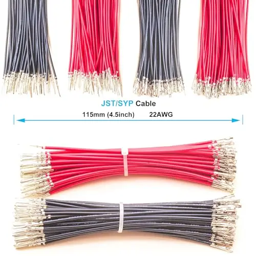 JST Kit konektor 2.5mm Pitch JST-SYP 2.54 konektor laki-laki perempuan dengan Premium 22AWG pre-crimped kabel ekstensi (syp-kit)