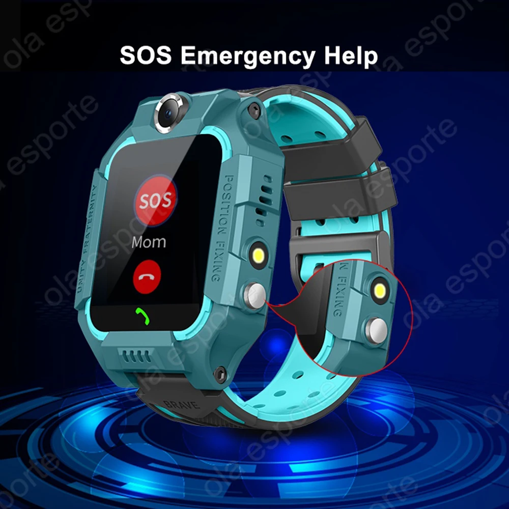 New Kids SmartWatch 2G SIM Card GPS HD Call Voice Message SOS Waterproof LBS Smartwatch for Children Remote Control Photo Watch