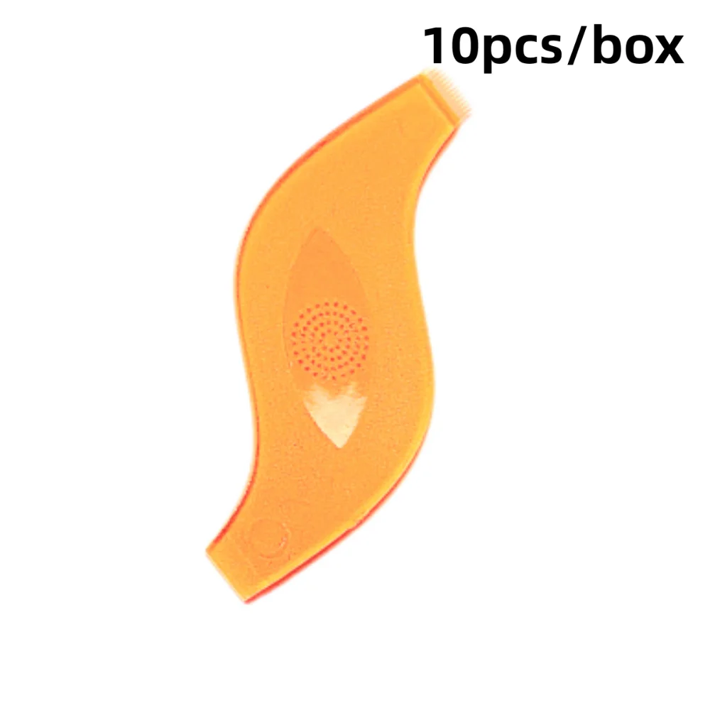 10 pezzi riutilizzabili spazzole per ciglia in plastica forma S estensione ciglia strumento per estensione ciglia permanente pettine pulito
