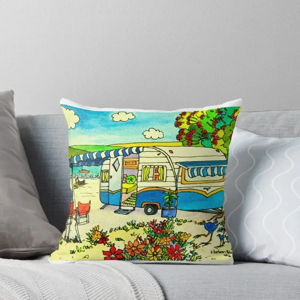 

Retro Caravan Holiday Throw Pillow covers for pillows christmas pillowcases Decorative Cushions pillow pillowcase pillow