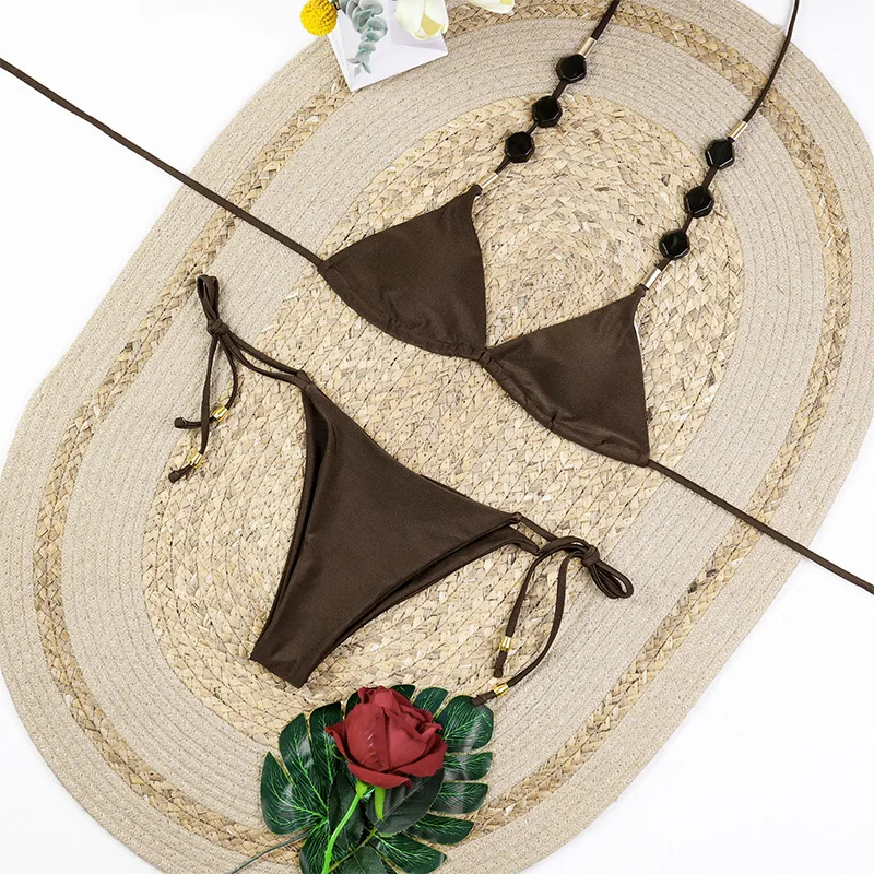 Micro Bikini Push Up Women Swimsuits 2026 Sexy Female Swimwear Brazilian Bikini Set Thong Biquini Swim Suits Solid Beachwear