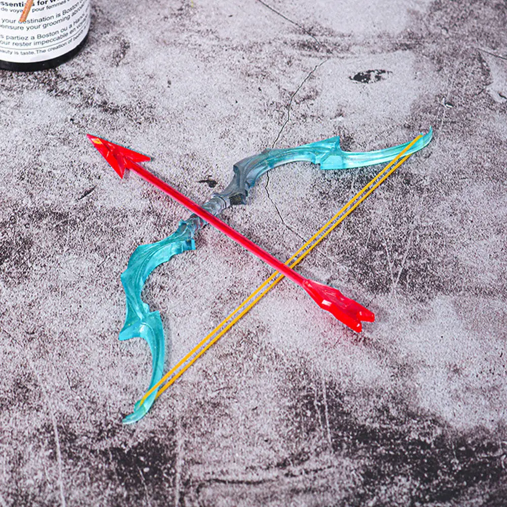 1 Juego de moldes de silicona para arco y flecha, molde artesanal de resina epoxi DIY, suministro antiadherente y flexible para hacer flechas, para adornos de decoración del hogar