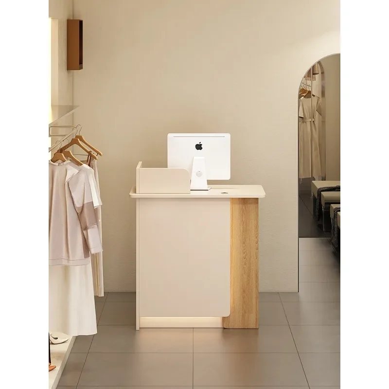 Small bar checkout page store small front desk convenience store clothing store simple bar table cashier counter reception desk