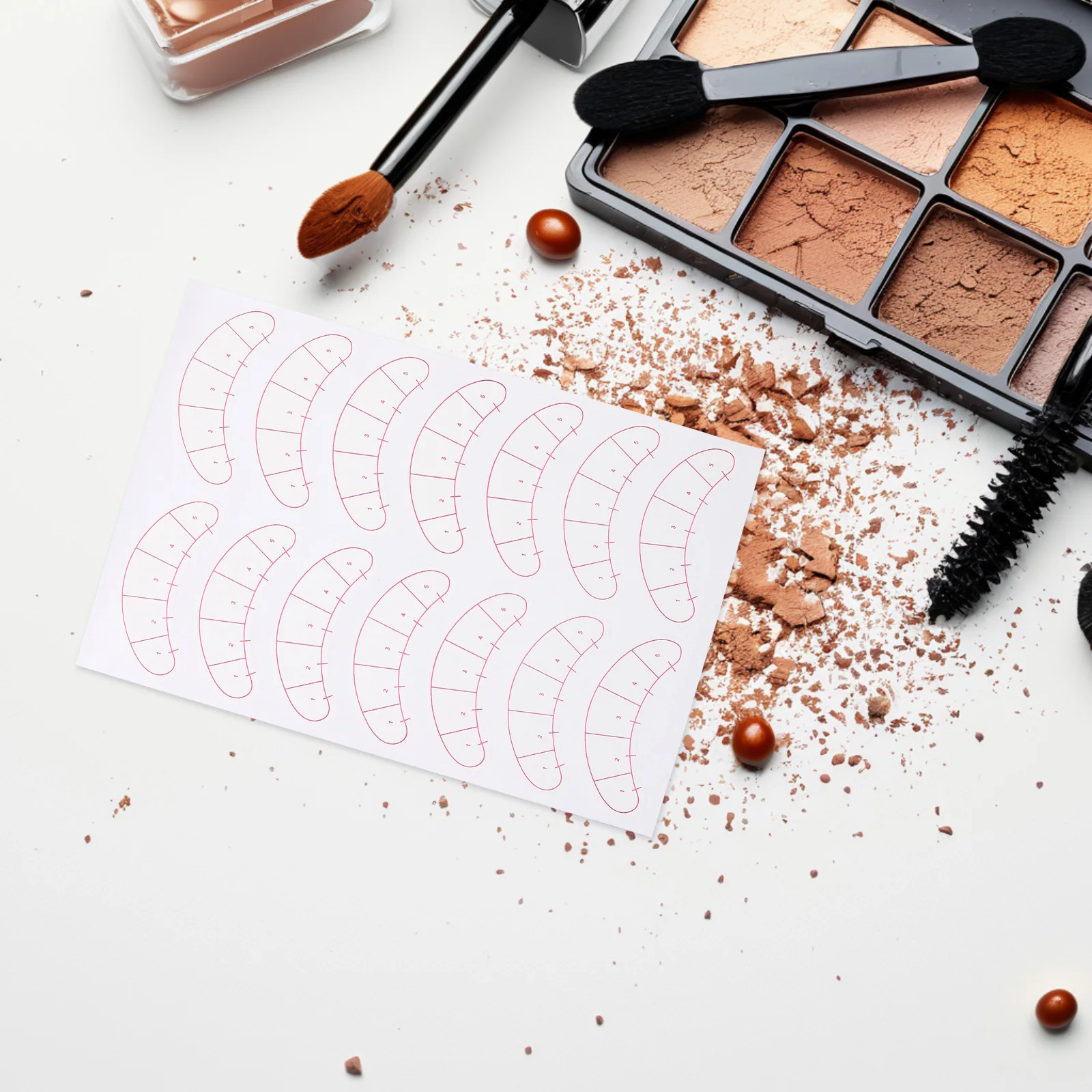 Tampons de positionnement d'isolation de cils, autocollants de beauté pour Extensions de cils sous les boucliers oculaires, outils de pratique auto-adhésifs