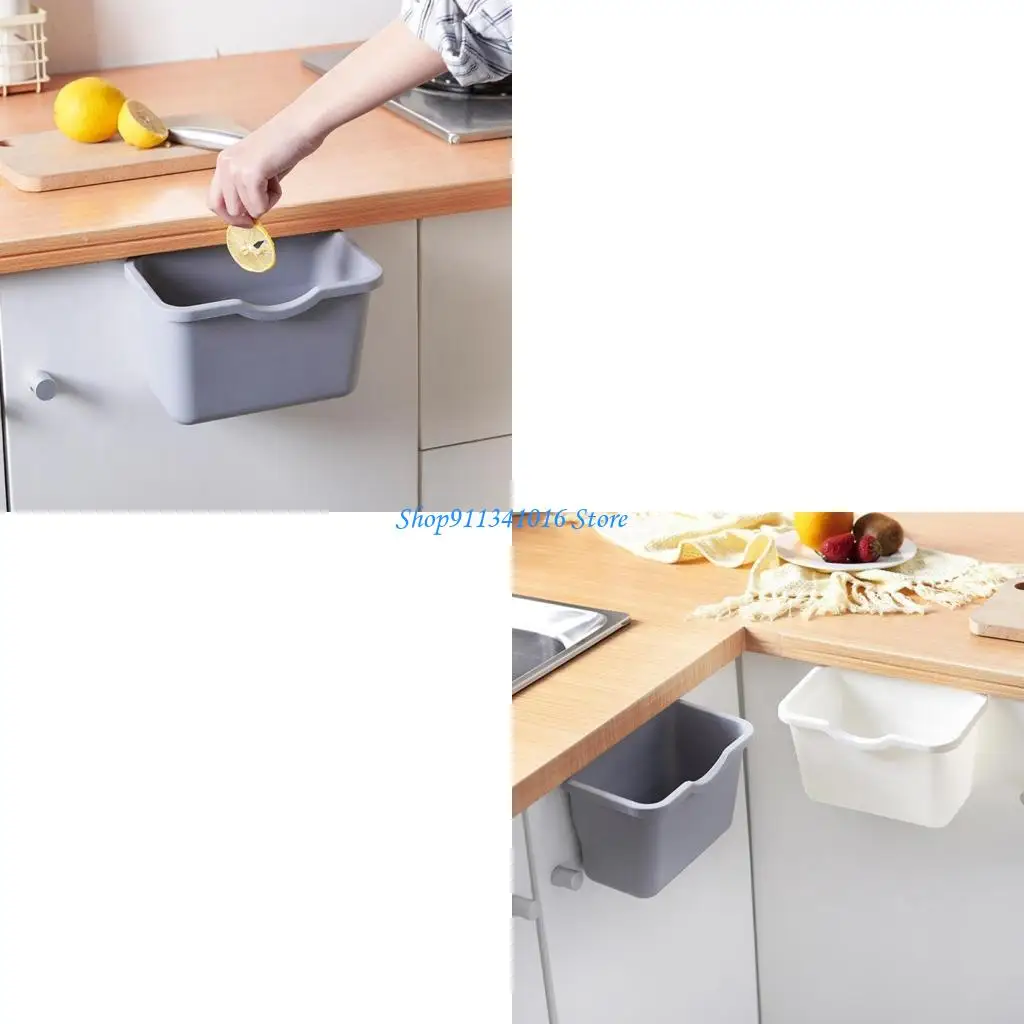 

Kitchen Compost Basket Waste Bin Hanging Garbage Can for Cabinet Door Car