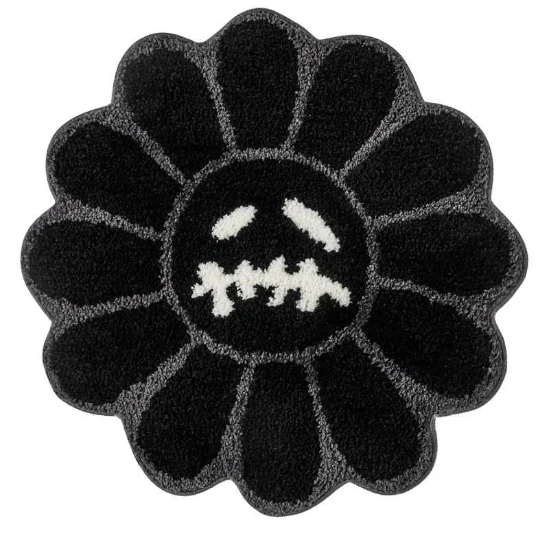 Getuft zonnebloemtapijt Badkamer Esthetisch antislip vloerkleed Jack Cactus Bloemenmat Slaapkamertapijt Woonkamer Decoratie Ornament - afbeelding 1