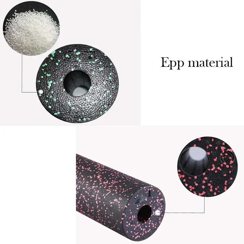 30*15CM EPP Pilates Foam Roller Black Yoga Foam Roller Exercise Equipment Massage Roller Body For Women/Men