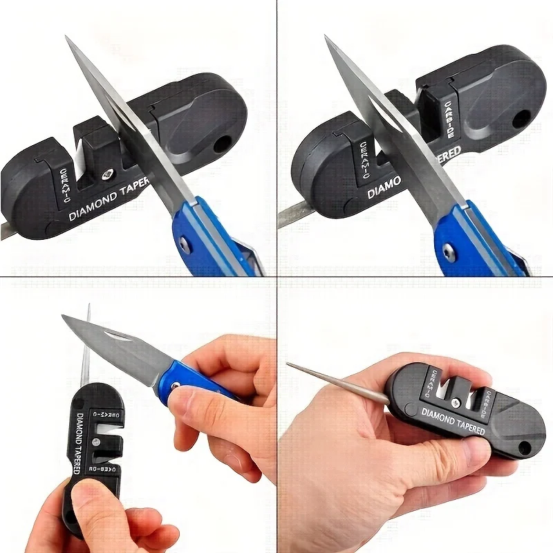 4-in-1 Portable Sharpening Tool, Knife Sharpener For Outdoor Camping And Hiking image 3