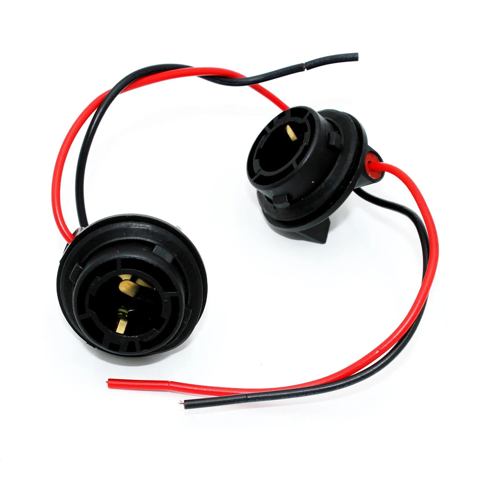 

2Pcs 1156 Bulb Socket BAU15S Lamp Holder PY21W Adapter Connector With Wire For Turn Signal Light Base Car Accessories