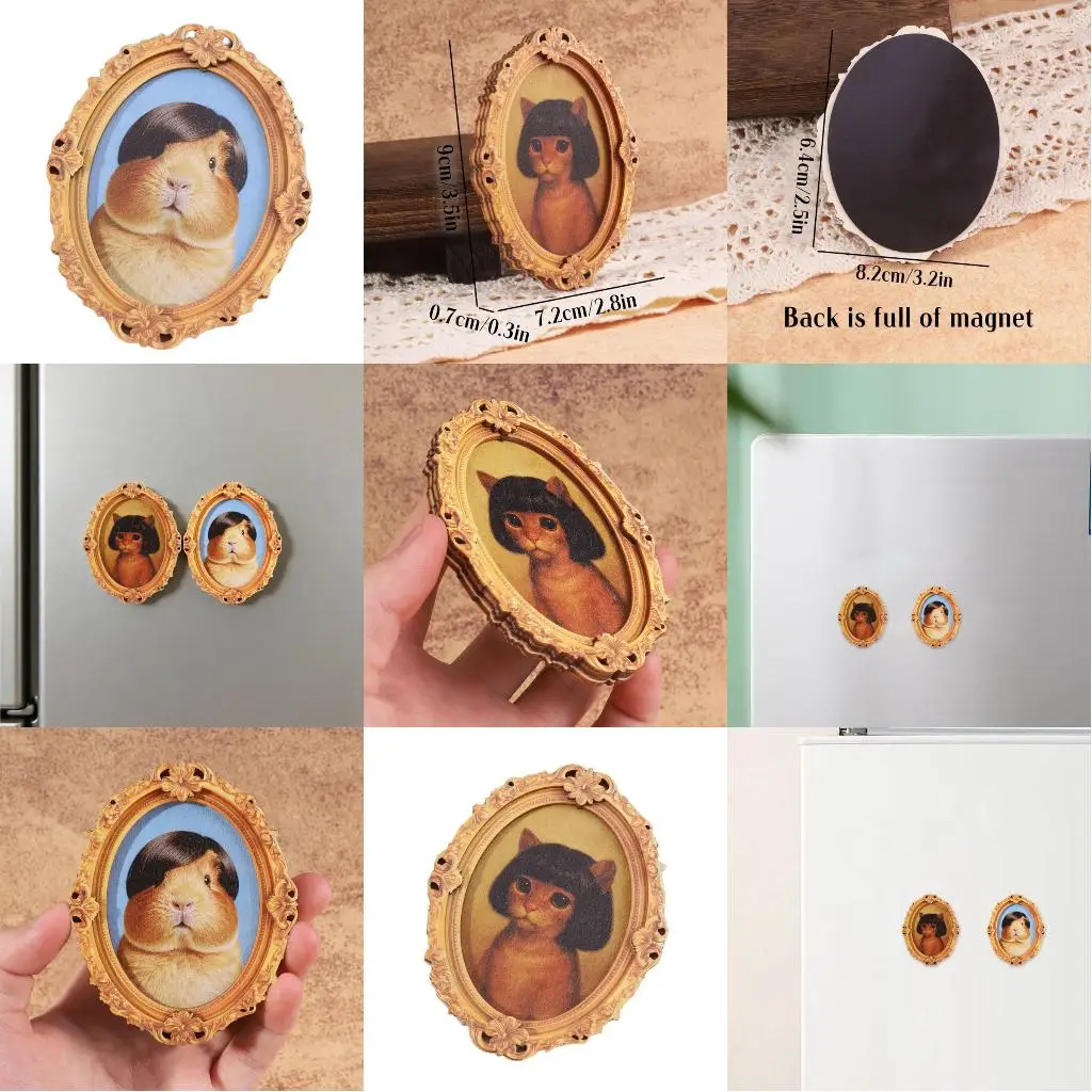 Fridge Magnets Locker Magnets,Decorative Magnets for Refrigerator Whiteboard Cabinet Kitchen Bronzing Art Gift