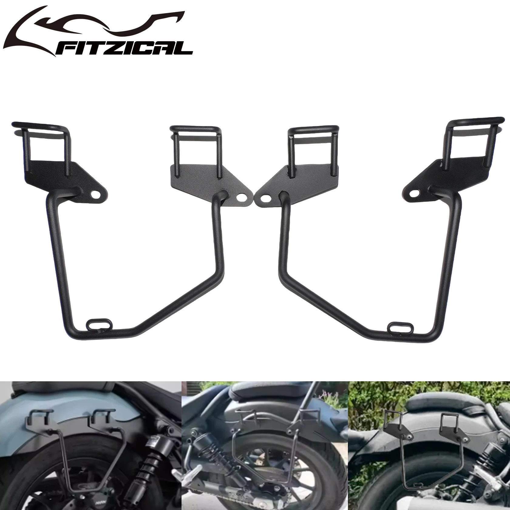 Мотоциклетная седельная сумка, держатель, боковая сумка для хранения, кронштейн, рамка багажника для Honda Rebel 300/500 CMX300 CMX500 2017-2024