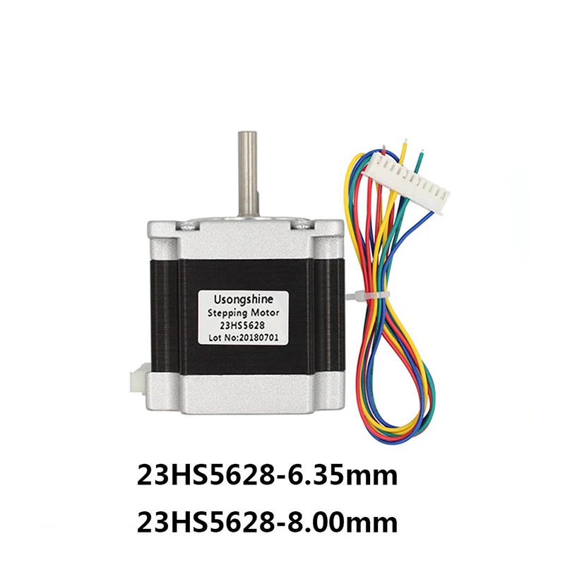 

Nema23 23HS5628 4 Lead Nema 23 Stepper Motor 57 165 Oz-in 56mm 2.8A 6.35mm / 8mm TB6600 CNC Laser Grind Foam Plasma Cut Motor