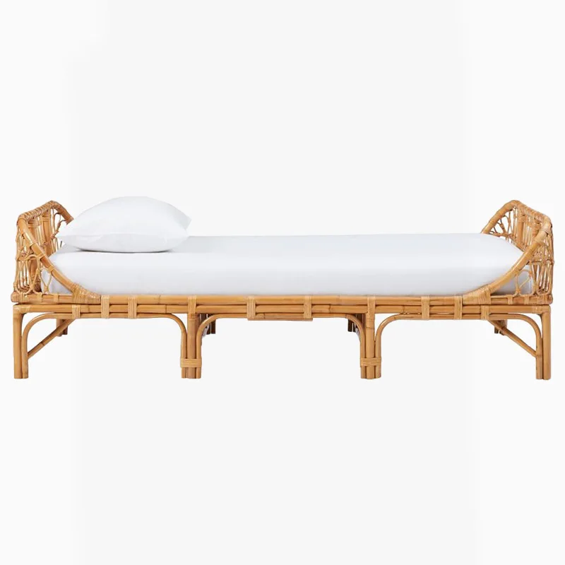

Rattan art bamboo rattan balcony chair rattan sofa courtyard sofa bed