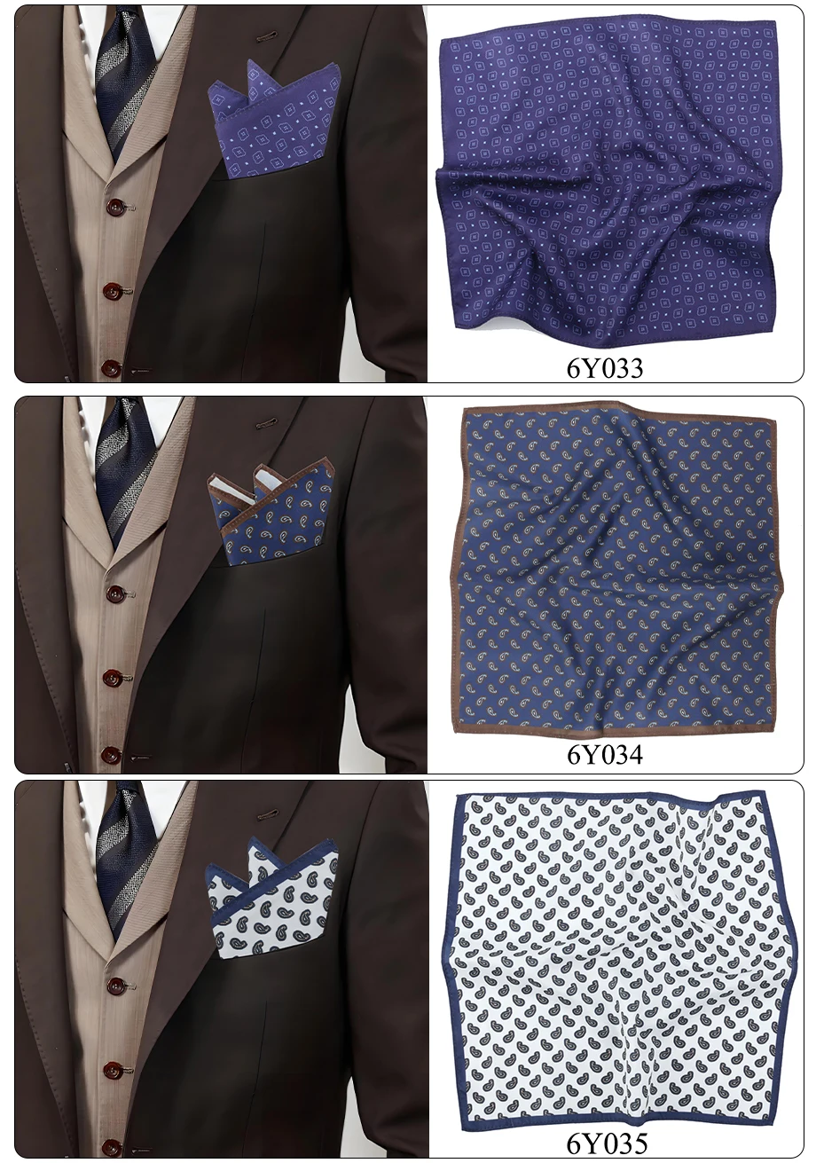 Tailor Smith Herrenanzug-Taschentuch, Einstecktuch für klassische Paisley-Taschentücher, Hochzeit, Business-Accessoires – Detail 6
