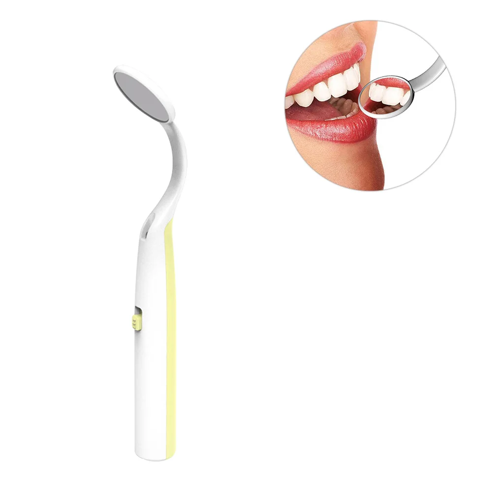 

Lamped Oral Mirror Led with Light Mouth Internal Teeth Care Tooth Beauty Instrument