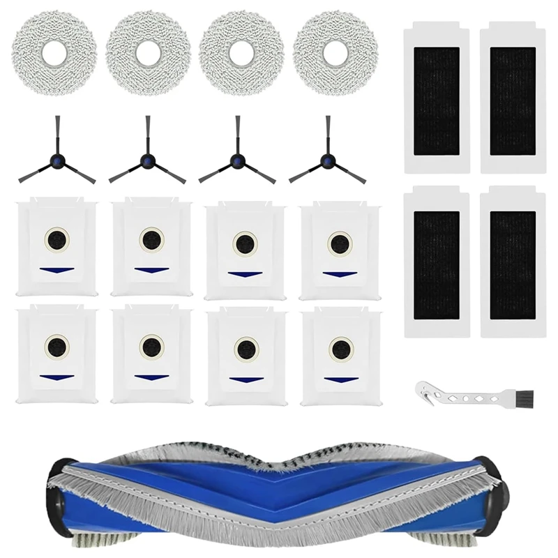 For Covacs Deebot T30 Omni / T30 Pro Omni Robot Vacuum Parts Main Side Brush Hepa Filter Mop Cloth Dust Bags