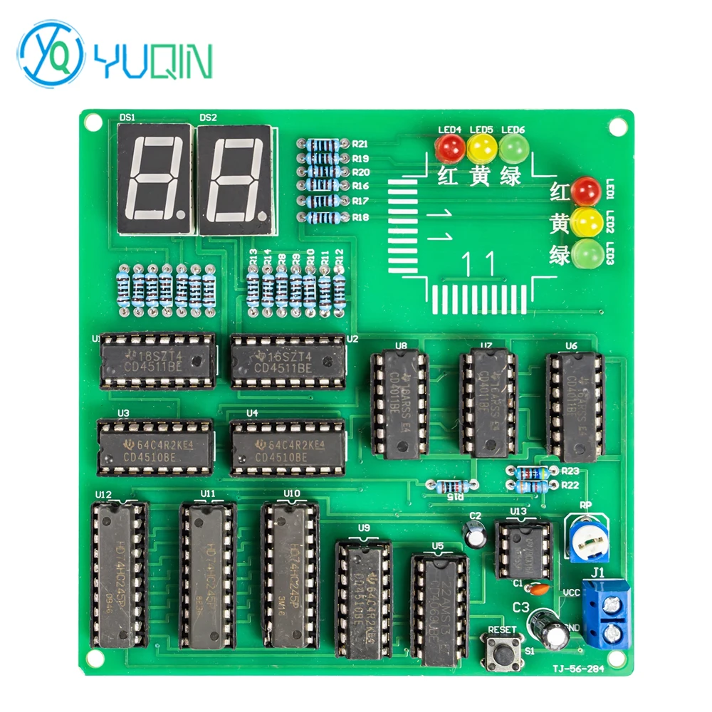 

DIY Electronic Production Kit for Traffic Light Timing Control System Signal Welding Exercise Parts