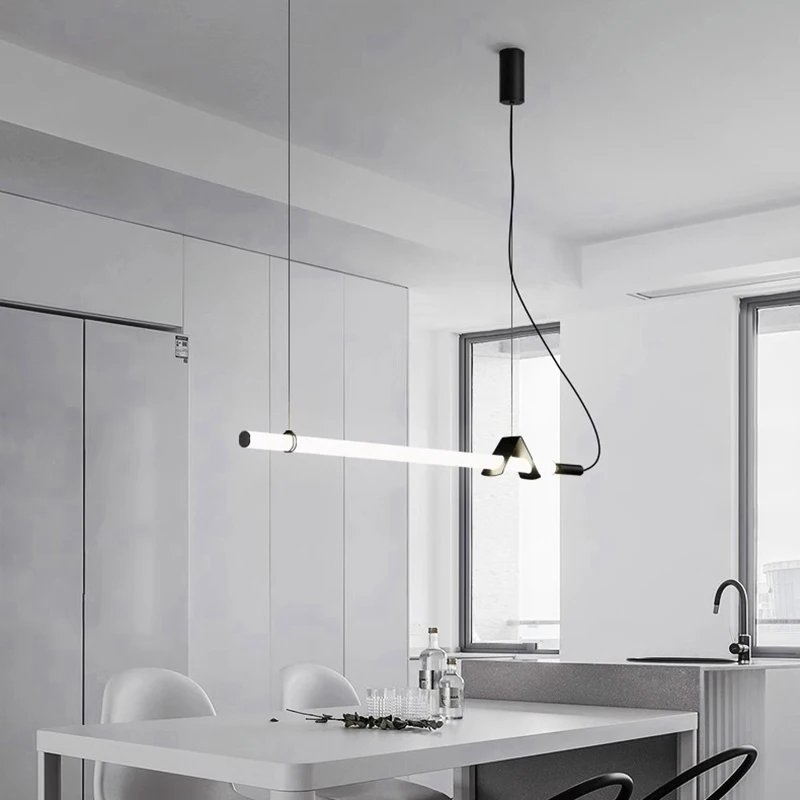 

Modern Simple Long Pendant Light Suitable for Living Rooms Restaurant Dining Table Teahouse Chandelier Indoor Lighting Fixture