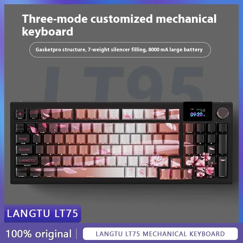 

LANGTU LT95 Customized mechanical keyboard Three mode Wireless Bluetooth Office gaming e-sports keyboard 95 keys new product