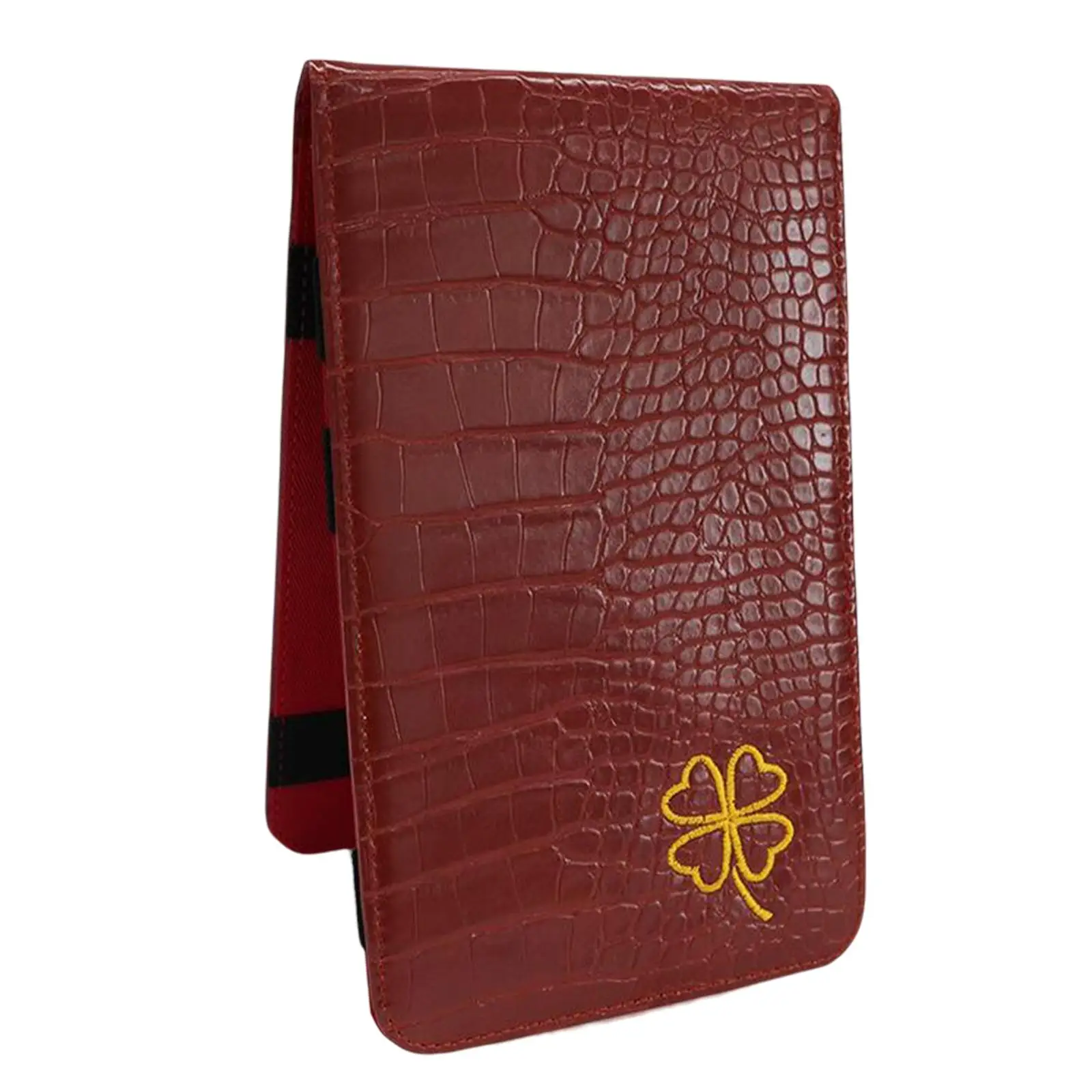 Golf Performance Scorecard Holder Yardage Holder Cover High Quality PU Leather 5 Elastic Bands Scorecard Book Yardage Book