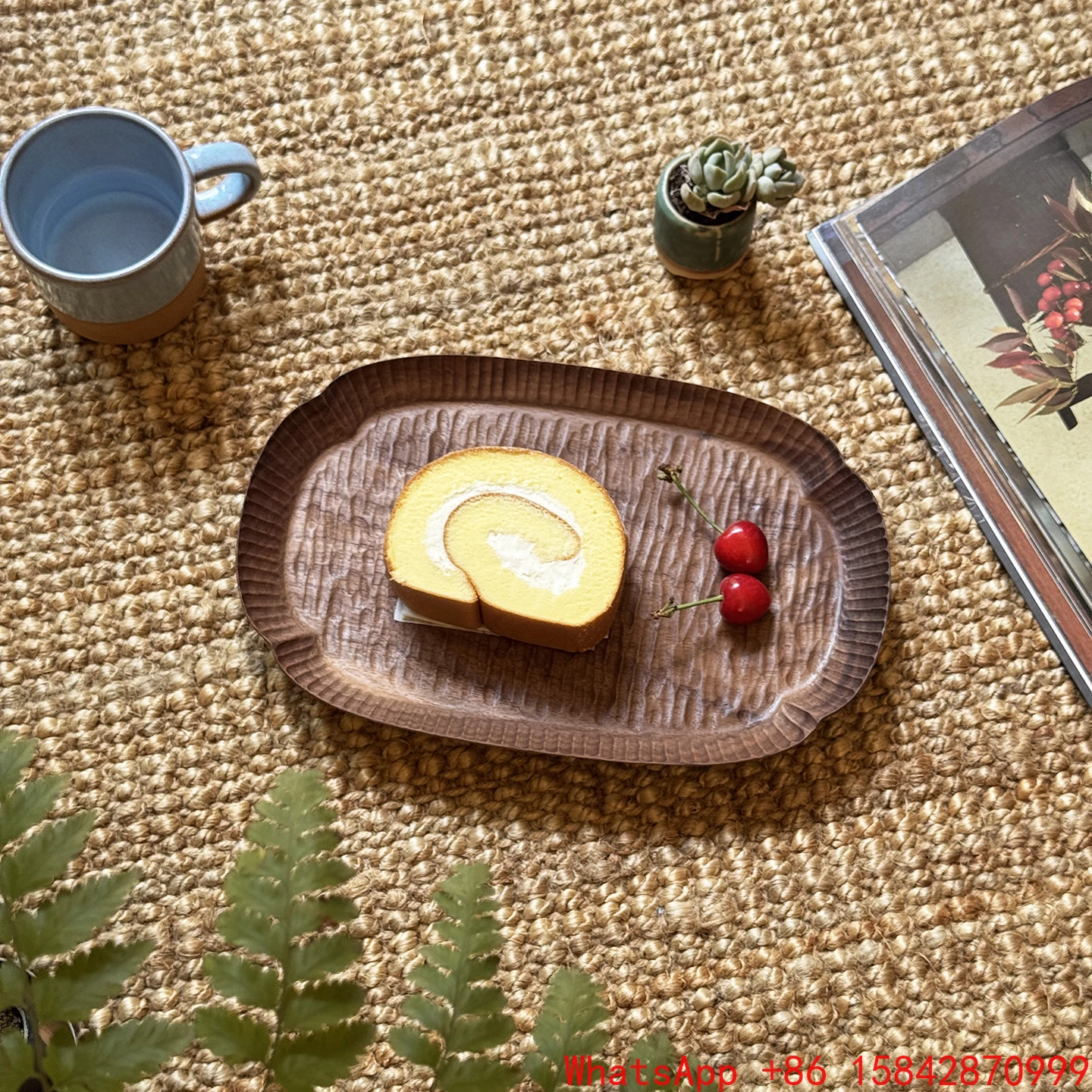 

ZYM2025051203 Японская деревянная тарелка ручной работы, деревянная тарелка, тарелка с фруктами