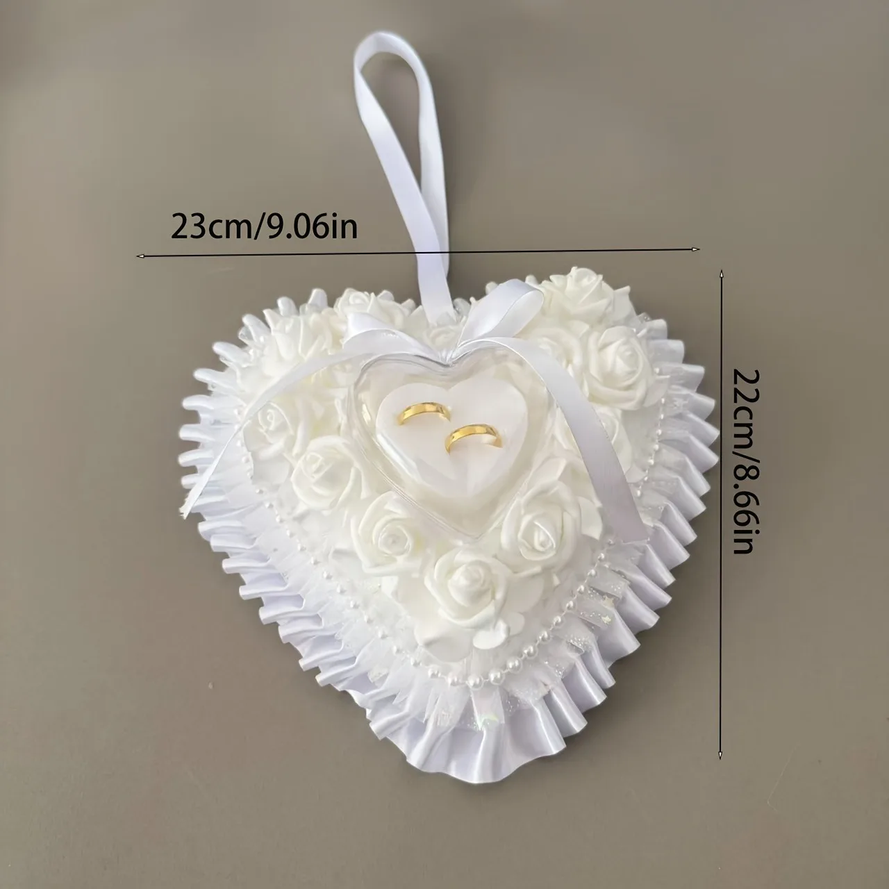 Sincere wedding proposal ring pillow for the groom, bride's ring pillow, heart-shaped romantic proposal and wedding props