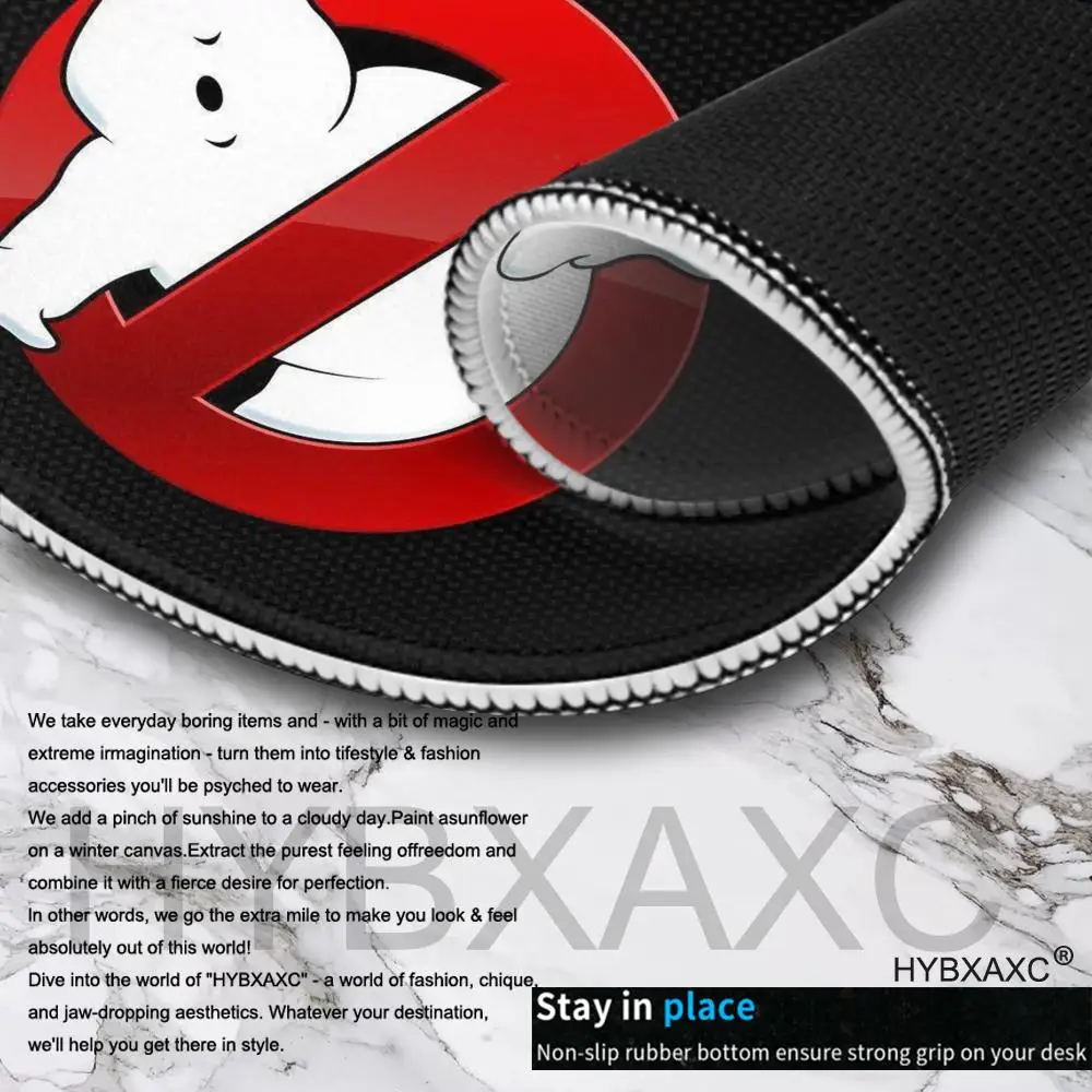 لوحة ماوس رائعة G-Ghostbusters لوحة ماوس للألعاب الرياضية للكمبيوتر المحمول بحافة قفل مكتب حصيرة مطاطية صغيرة مضادة للانزلاق